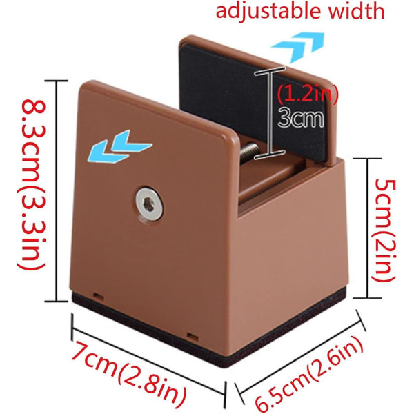 Pakkaus Sängyn Nostin, Säädettävät Huonekalujen Nostin, Sovan Pöydän Tuolin Nostin, Huonekalujen Nostin, Korotetut Tuolin Nostin, Sopii 3-5cm Leveille Huonekalujen Jaloille Brown raise 5cm