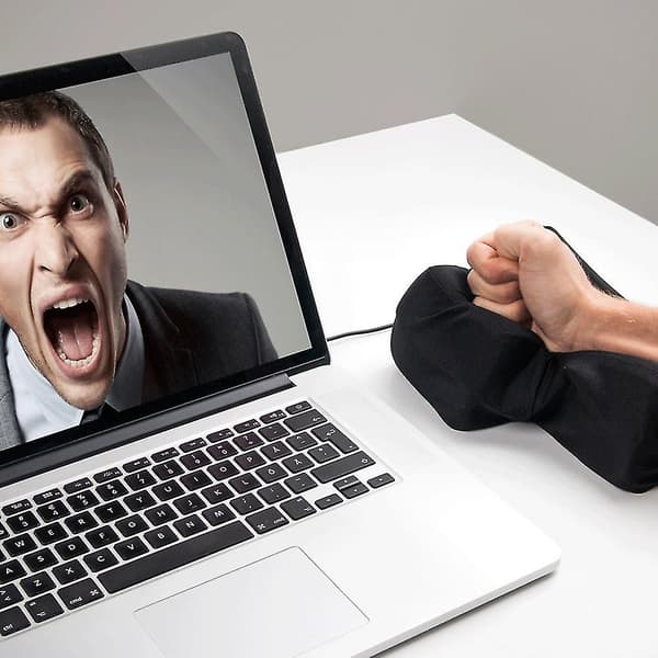 1 stk Stor USB Enter-tast Anti-stressknapp Dekompresjon Datamaskin Eventuelle Luftputer Puter Skrivebordspute Fo