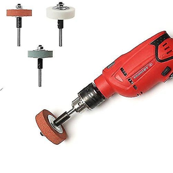 Feverwork 70 x 20 x 10 mm slibeskiveadapter sæt ændret elektrisk boremaskine til slibemaskine - Hvid