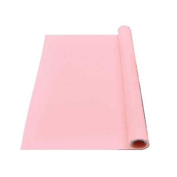 Extra stor silikonmatta Värmebeständig lakan Vattentät dyna köksbänkskydd Vinyl hantverksmattor Halkfri bordsunderlägg Tw Pink 70 X 50 CM