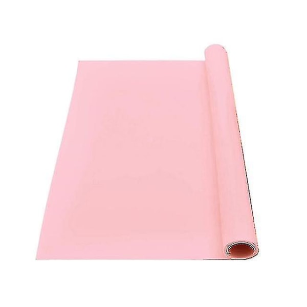 Extra stor silikonmatta, värmebeständig, vattentät, halkfri, köksbänkskydd, vinylhantverksmatta, bordsplaceringsmatta Pink 30 X 50 CM