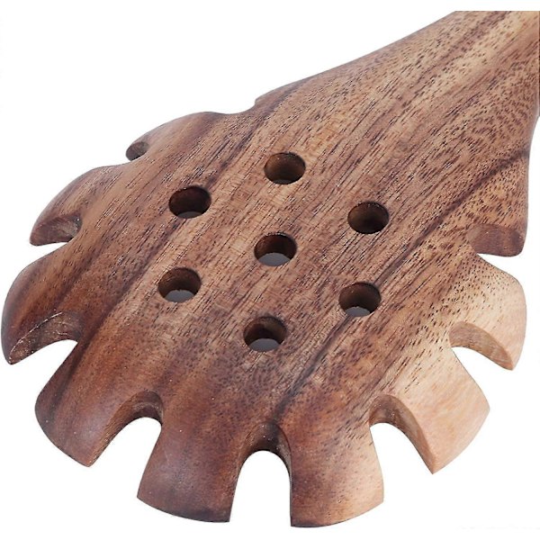 Träslev i teak för hushållsbruk, köksredskap, naturlig träslev, nudelsil, slitsad stekspade, spaghettislev, köksredskap