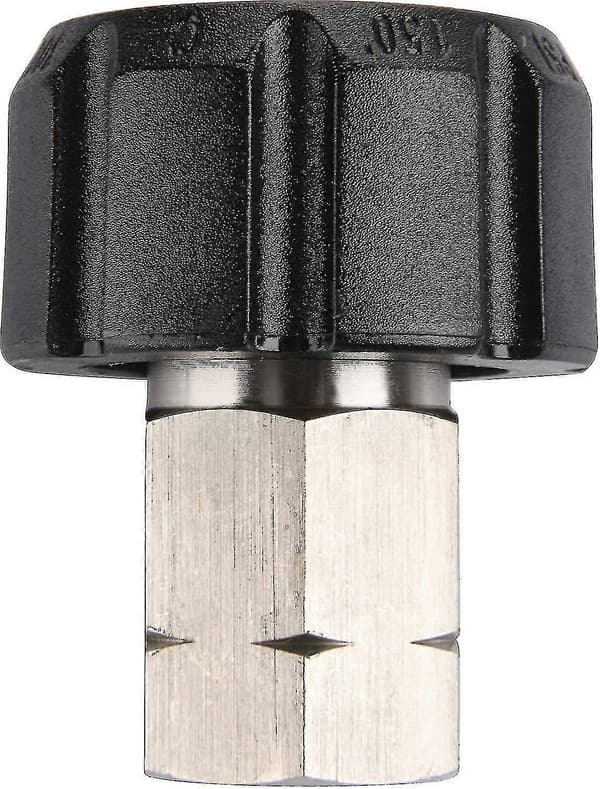 Højtryksrenseradapter, hun metrisk M22 til 1/4 tomme hun Npt fitting, 5000 Psi