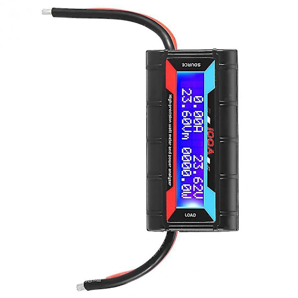 LCD Sol- og Vindkraftanalysator Strømstyrkeeffekt Analysator 100A RC Højpræcisionseffekt Analysator &