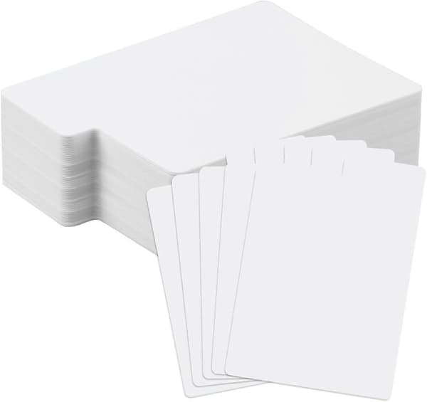 50 stk. Samlekortdelere, 6,9 x 9,7 cm Plastikkortdeler