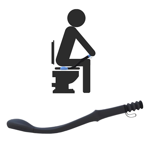 2 kpl 15\" WC-avustin, pitkän ulottuvuuden mukava pohjanpyyhin wc-paperin tarttumiseen