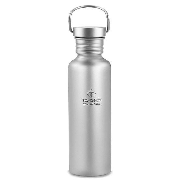 Fuldt Titanium Vandflaske Ultralet Udendørs Camping Vandreture CyklingBY dark gray 750ml bottle