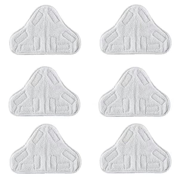 6 stk. erstatningsputer kompatible med H2o X5 dampmopprenser gulvvaskbare mikrofiberputer