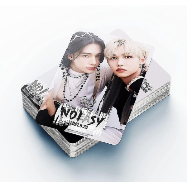 Straykids Lomo-kortit 55 kpl Straykids Noeasy Album-kortti Mini-kortti Faneille Straykids-tuotteet Poster-kortit (musta) [DmS]