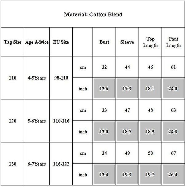 Lyn McQueen Pyjamassett for Gutter, Tegneseriebil T-skjorte og Bukser 2-delt Pyjamas for 4-7 år, Barnesovesett Pj Gave C 4-5 Years