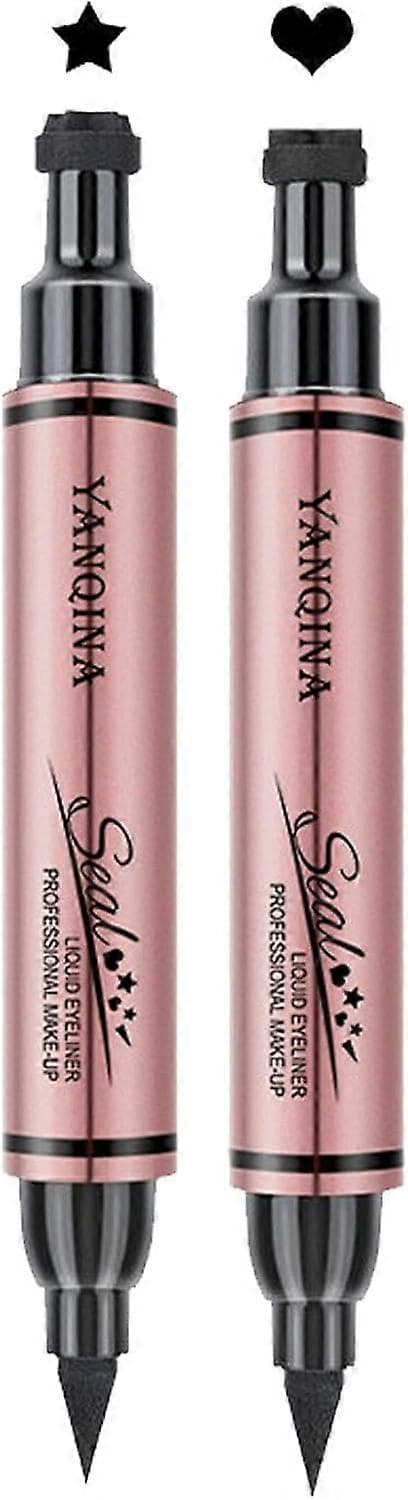 Hjerte Stempel Eyeliner - Eyeliner Stempler Dobbeltsidig | Vanntett Stempel Øye