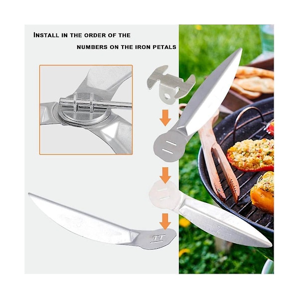 18-1/2-tommers Grills One-Touch Rengjøringssystemsett, for 7443 90719 Kullgrill/Kjelgrill Reservedeler Silver