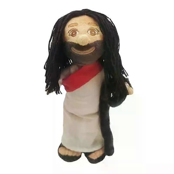 Ystäväni Jeesus pehmolelu täytetty nukke klassinen Kristus uskonnollinen pelastaja hymyilevä Jeesus Neitsyt Maria juhlapalvelukset fanit lasten lahja A3