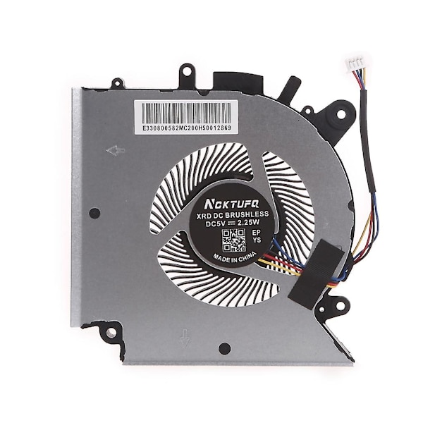 Ny bärbar kylfläkt för MSI Katana GF66 GF76 11SC 11UC 11UD 11UE Notebook Radiator DC 5V 1.0A 4-pin 4-trådar Bärbar dator [DM] CPU