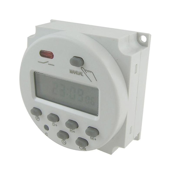 Digital LCD programmerbar timer strømbryter AC 220V