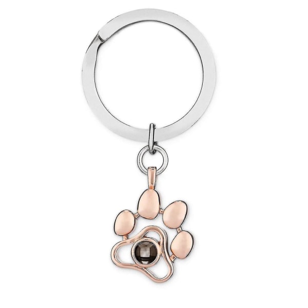 Personoitu Lemmikkieläimen Kuvan Kaulakoru 100 Kielellä Rakastan Sinua Projektio Kaulakoru Söpö Lemmikki Rose Gold Keychain