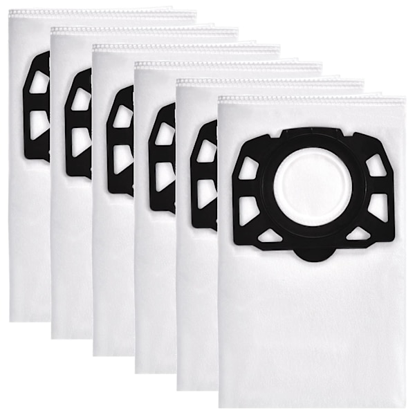 6-pack Fleece Filterpåsar för Karcher WD4 WD5 WD5 / P Dammfilterpåsar