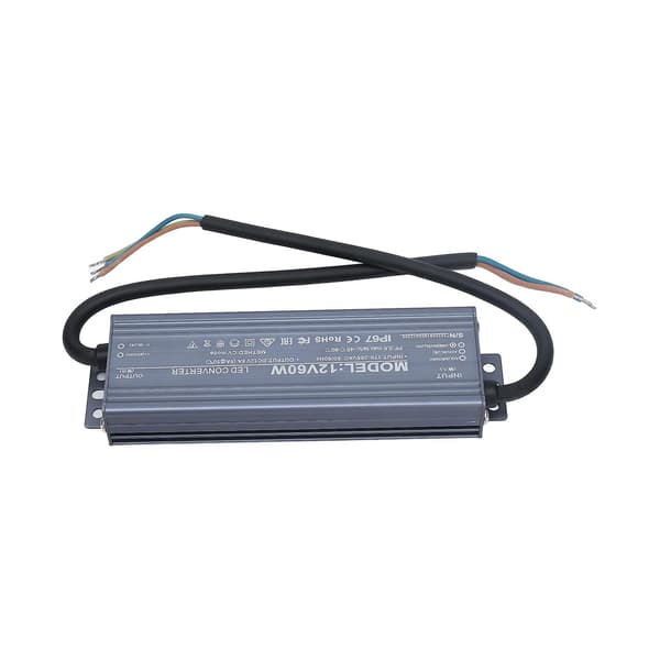 60W IP67 Vattentät LED-strömadapter Transformator AC170-265V 12V 5A