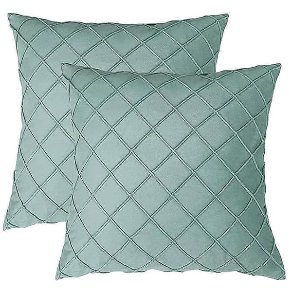 2-pak sofapude sengekant bil lændepude fløjl pudebetræk 45X45 cm [DB]