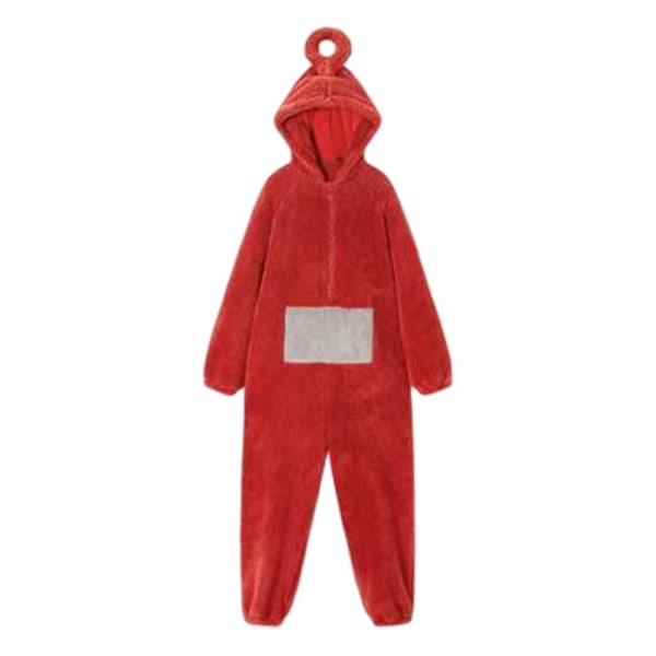 Unisex Teletubbies Kostume Disi Onesies Lala Cosplay Pyjamas Jumpsuit Red M