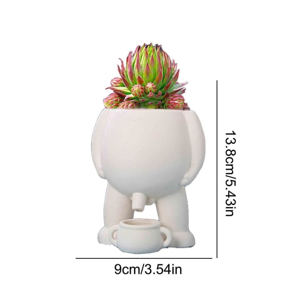 Piss Pot Planter, Piss Pot för Växter, Kissande Blomkruka, Rolig Vas HomeBY black