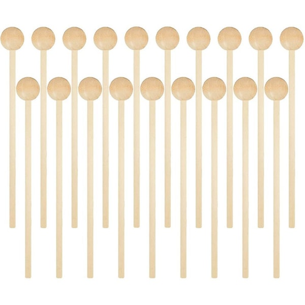 20 stk Treklubber Perkusjon Glockenspiel Xylofon Klubber Pinner Tre Små Musikalske Trommestikker  [DmS] Wood color