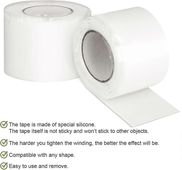 2 Ruller Heste Bitt Wrap Tape, Silikon Heste Bitt Beskytter Elastisk Heste Bitt