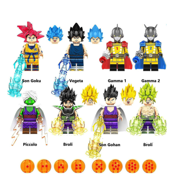 Dragon Ball Minifigur Byggeklosser Lekesett for Barn [DmS] I