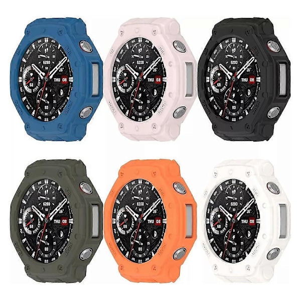 Skydd för Amazfit T-Rex 3, Repskyddande TPU Militärt Robust Skal orange