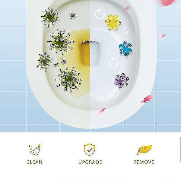 6 kpl WC-puhdistaja Kukkakukka Aromi WC-geeli WC-hajuvesi Puhdistaja WC-tuoksu Koti