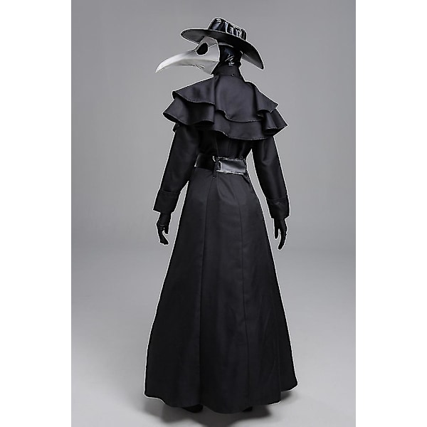 Halloween Medieval Punk Plague Doctor Birdman Cosplay -asu M