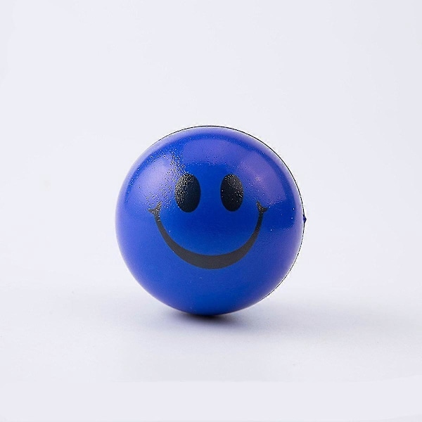 12 st/lot 6,3 cm Smile Skumboll Kläm Stressboll Avlastningsleksak Handledsövning Leksaksbollar För C