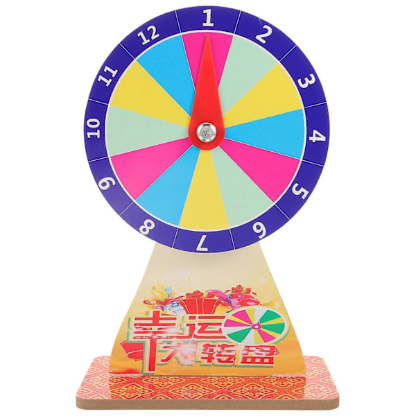 Party Spil Hjul Spil Roterende Hjul Held Spil Hjul DIY Lykkehjul Spil Rekvisit Assorted Color 43.00X20.00X11.50CM