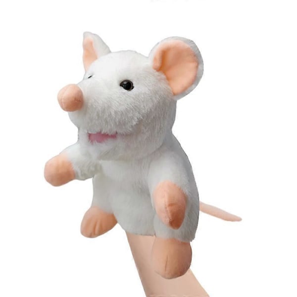 Plush Farm Animal Hånddukke Legetøj Bevægelig Mund Hund And Hest Ko Får Gris Hånddukke Dukke Fortælling Prop Børnegaver NY Mouse