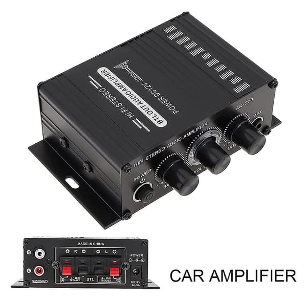 Effektforstærker Audio Karaoke Hjemmebiografforstærker 2 Kanal D Forstærker USB/SD AUX Input [DB]