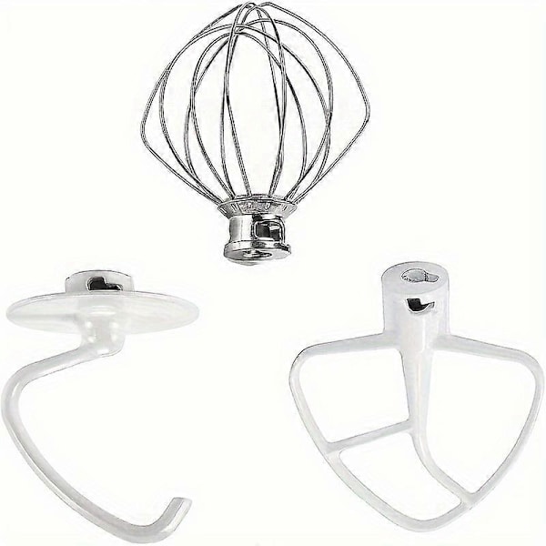 Sarja - Sopii KitchenAid Pystysekoittimen Tarvikkeiden Vaihtoon Keittiötarvikkeet K45WW Vaahdotin/K45DH Taikina Koukku/K45B Päällystetty Litteä Terä KALVHEJIN