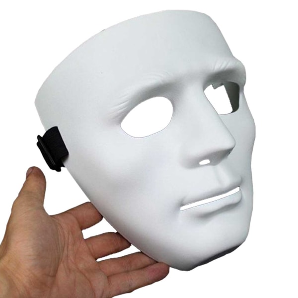 3-pack Vit Mask - Dekorera - Färglägg - Halloween Fest Maskerad vit white  03ec | white | Fyndiq