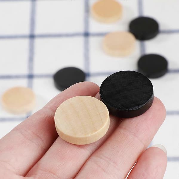 30 st Trä Dam Backgammon Schackpjäser för Dam & Schack 19mm