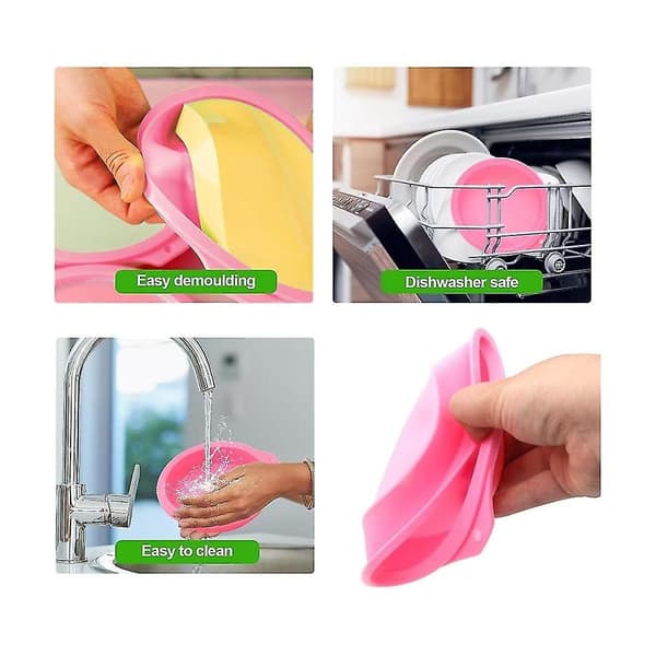 4 stk Luftfrityr Egg, Luftfrityr Egg Silikon, For Muffinslokk, Toast, Ikke-klebende Luftfrityr Tilbehør
