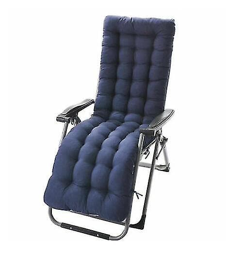 155 cm Lounger Putepute Erstatning Bomulls Setepute For Lenestol Blue