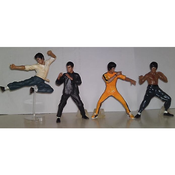 4 stk./sæt 10 cm Bruce Lee Pvc Actionfigur Samlemodel Legetøj