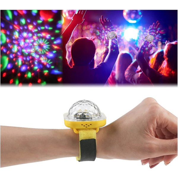 Mini Discokula Ljus, Led Disco Ljus Med 5 Lägen, Led Disco Ljus Usb Laddning Stjärnprojektor Ljus 1pcs-yellow