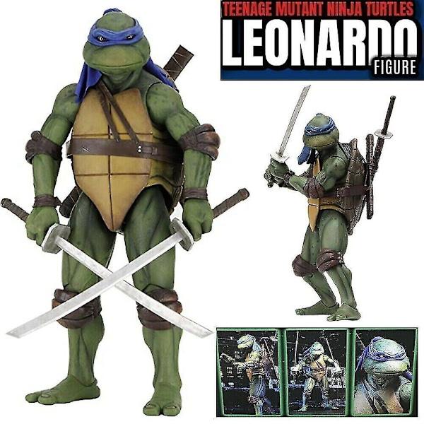 Ninja Turtles 1990-filmen 7\" Neca Tmnt Teenage Movable Toys Mutant Actionfigur Leksaker för Barn Raphael