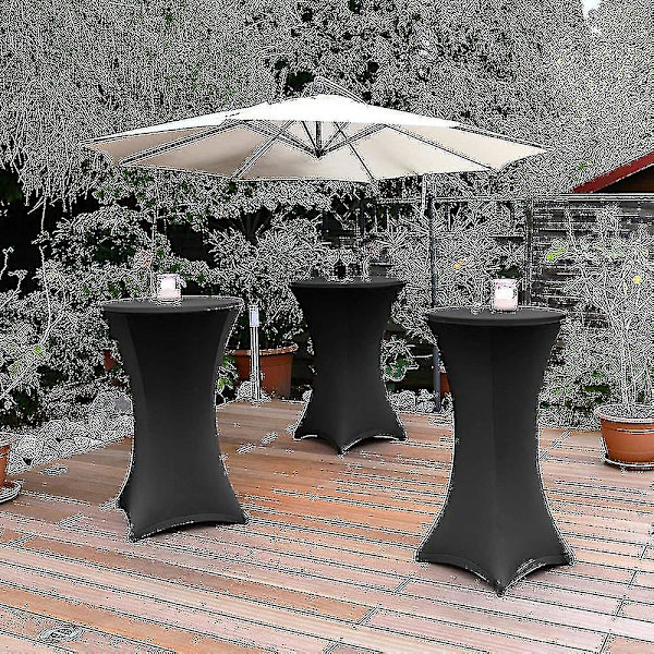 Cocktail-pyöreä spandex-pöytäliina, nelitietoinen venytys, musta, 80x110cm sapphire blue