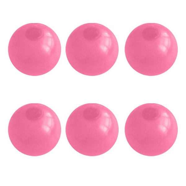 Glorbs - Glorbs Bollar,  Glorbs Klibbiga Bollar för Tak & Vägg, Glow in The Dark Klibbiga Stressbollar Pink 6pcs
