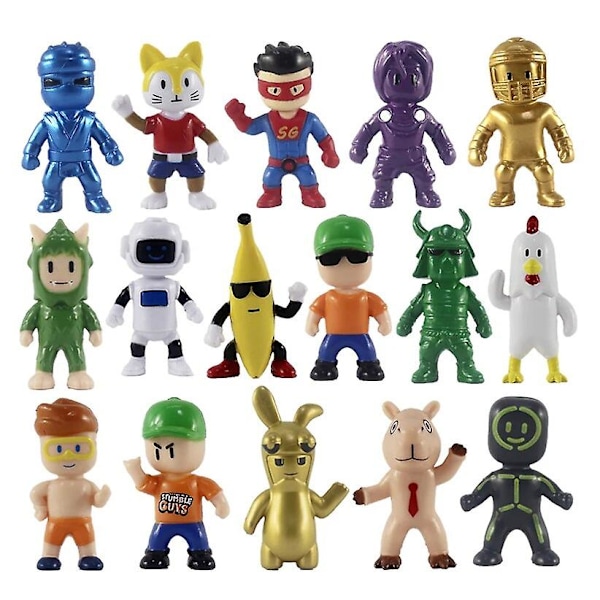 PVC Stumble Guys Battle Game Figurer Model Juguetes Stumble Guys Anime Action & Legetøjsfigurer Sæt Til Børn Fødselsdag[DB]