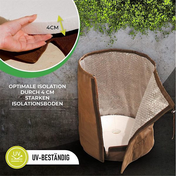 Termisk Pottebeskytter til Planter, Blomsterpottebeskyttelse, Vinterbeskyttelse, Kuldebeskyttelse, Frostbeskyttelse 50 X 70cm Brown