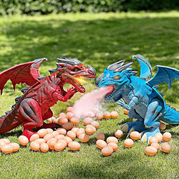 Dinosaur Leke Elektrisk Kan Gå Og Legge Egg Brannpustende Sprøyteprojeksjon Flygende Dragesang Overlord  [DmS] Blue