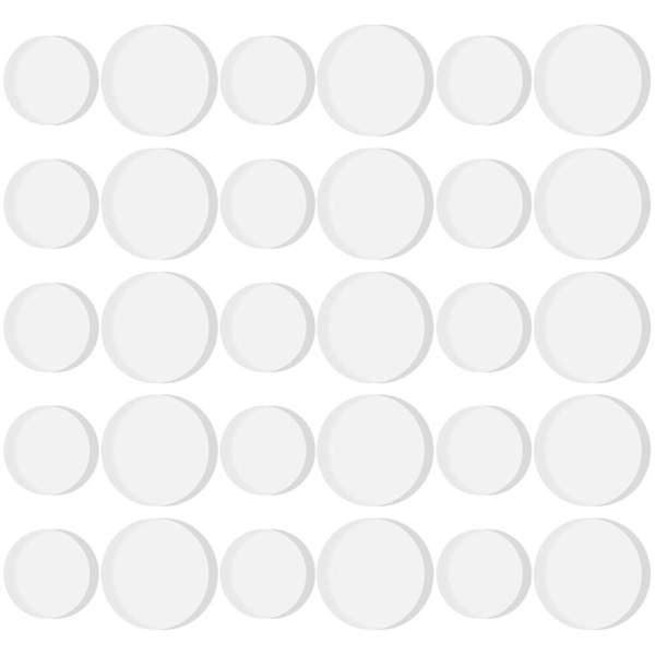 30 st Glasbordsskydd Sugkoppar Transparenta Bordsskydd Stötdämpare Möbel Bänkskivor Stötdämpare Transparent 2.5X0.3X0.3CM