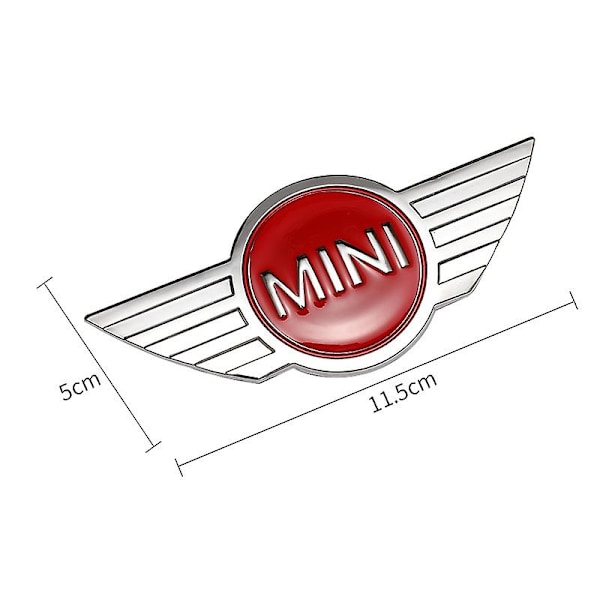 Metal Bil Forreste Motorhjelm Dæksel Mærkat Bageste Hale Emblem Dekal Tilbehør Til Mini Logo Cooper S Countryman Clubman Jcw R50 R52 R56 Johx [DM] A